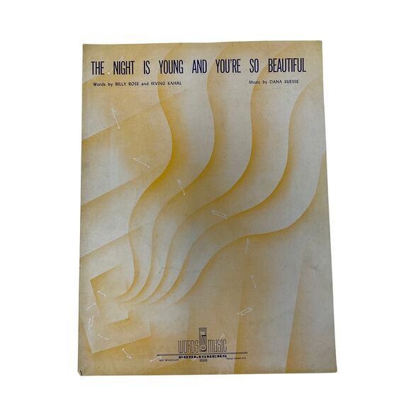 The Night Is Young An Youre So Beautiful Sheet Music 1936 Rose Kahal Suesse - Picture 2 of 5